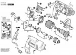 Bosch 0 603 387 780 Psb 500 Re Percussion Drill 230 V / Eu Spare Parts